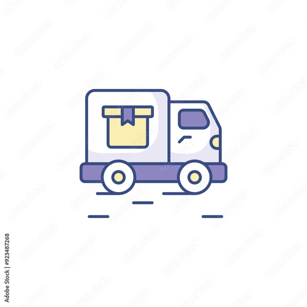 Fast Delivery icon design with white background stock illustration Fast Delivery icon design with white background stock illustration