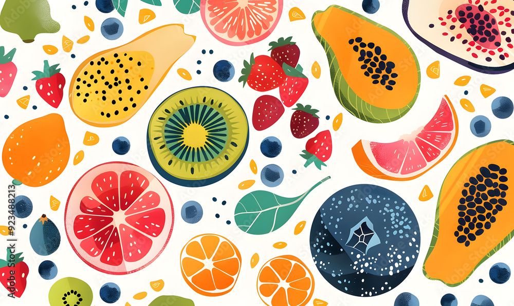 fruits and vegetable herbal concept for background or 2d illustrator cartoon. fruits and vegetable herbal concept for background or 2d illustrator cartoon.