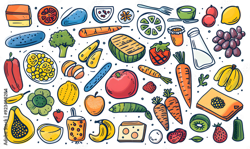 fruits and vegetable herbal concept for background or 2d illustrator cartoon. fruits and vegetable herbal concept for background or 2d illustrator cartoon.