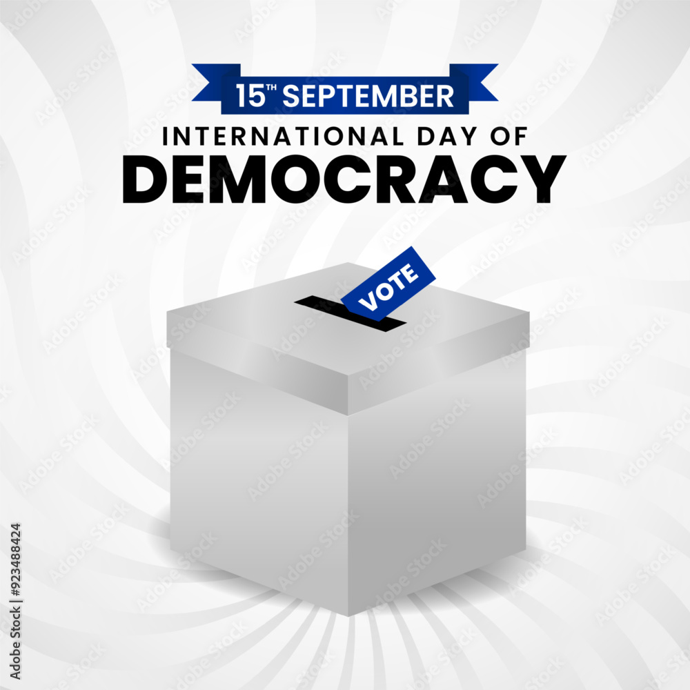 International Day of Democracy background illustration design