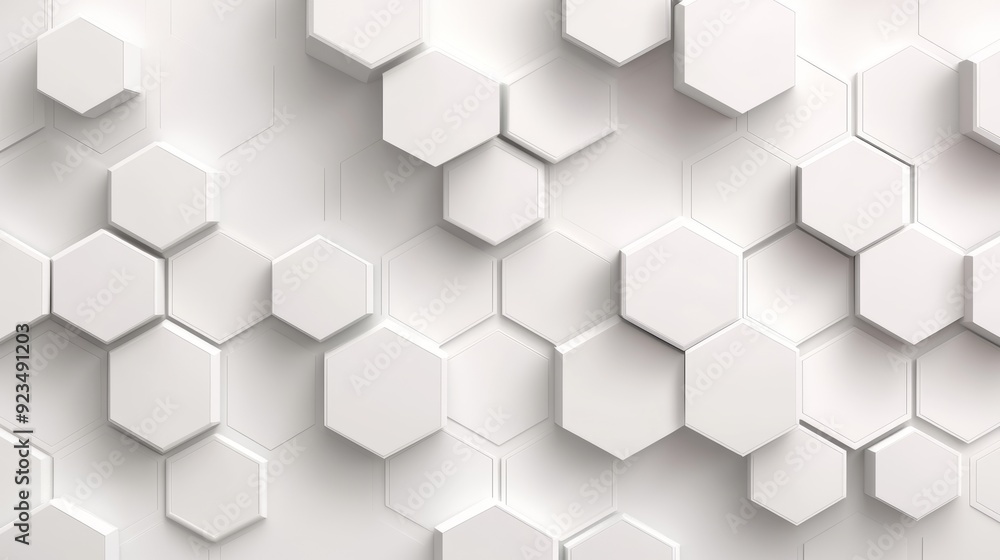 Minimalist hexagon pattern with soft white and light grey tones, clean and seamless design, perfect for modern backgrounds Minimalist hexagon pattern with soft white and light grey tones, clean and seamless design, perfect for modern backgrounds