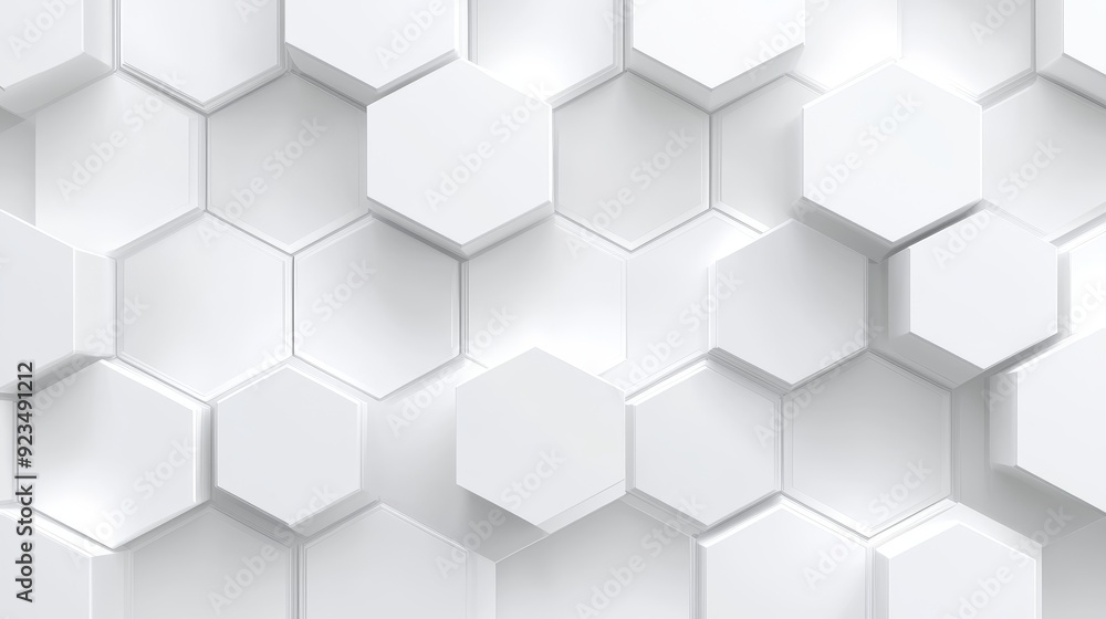 Minimalist hexagon pattern with soft white and light grey tones, clean and seamless design, perfect for modern backgrounds Minimalist hexagon pattern with soft white and light grey tones, clean and seamless design, perfect for modern backgrounds