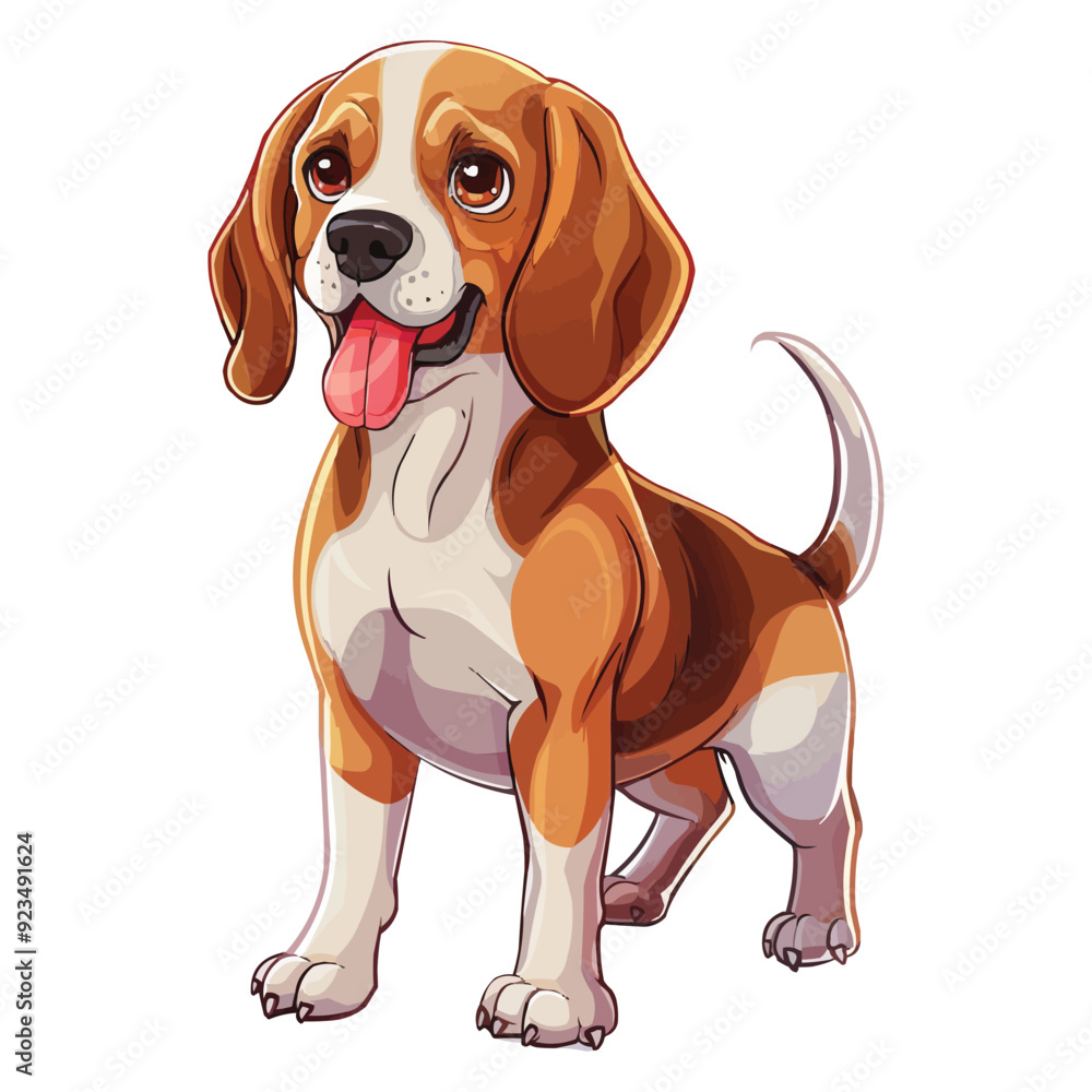 Beagle dog clip art vector illustration Beagle dog clip art vector illustration