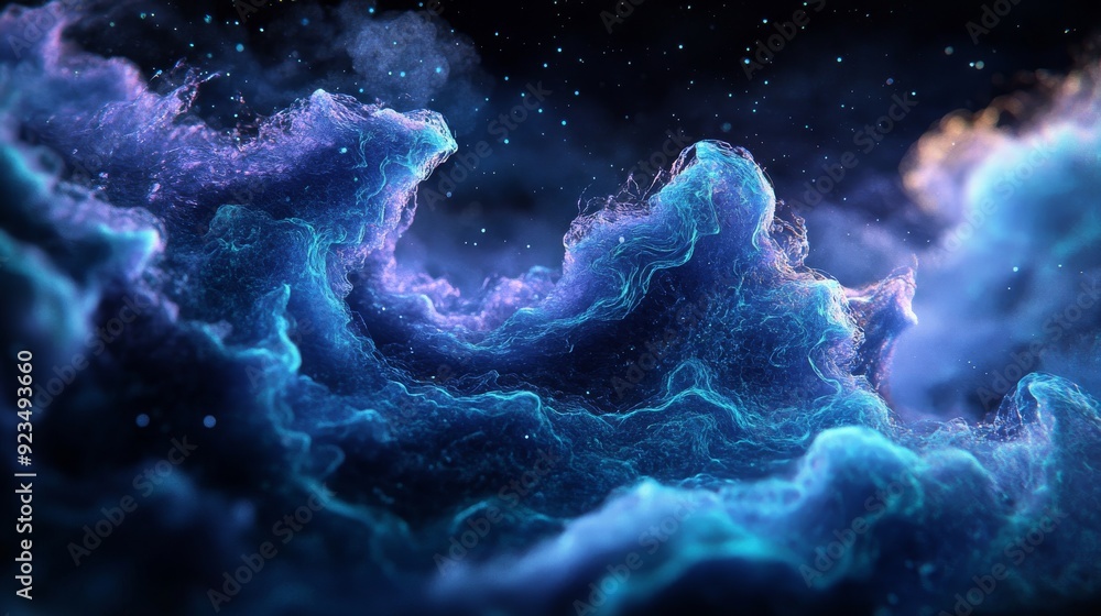 Obraz premium Abstract Nebula Clouds