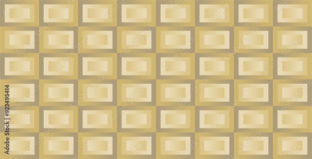 Rectangular geometric fields arranged repeatedly with brown and gold gradations as graphic and artistic inspiration Rectangular geometric fields arranged repeatedly with brown and gold gradations as graphic and artistic inspiration