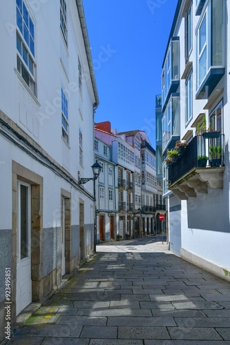 The city of A Coruna in Spain.