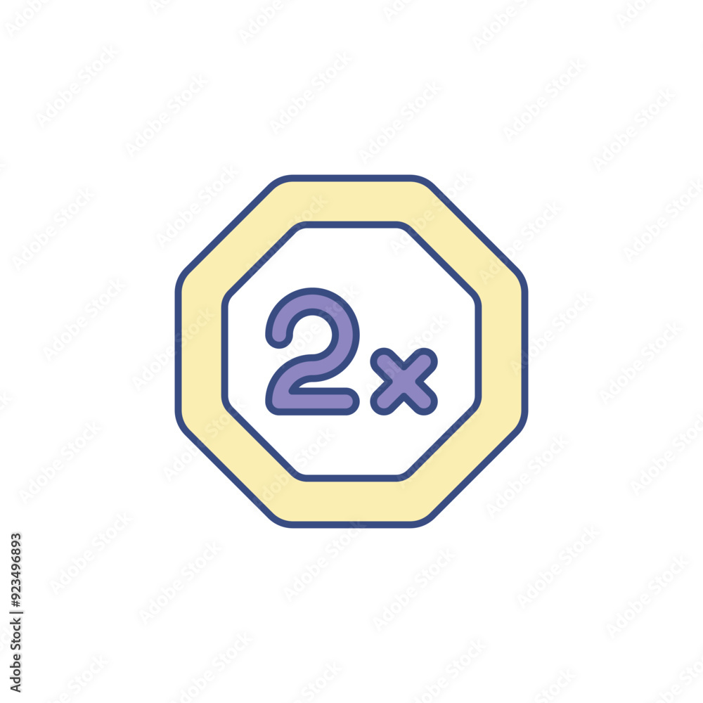 Double Down Casino icon design with white background stock illustration Double Down Casino icon design with white background stock illustration