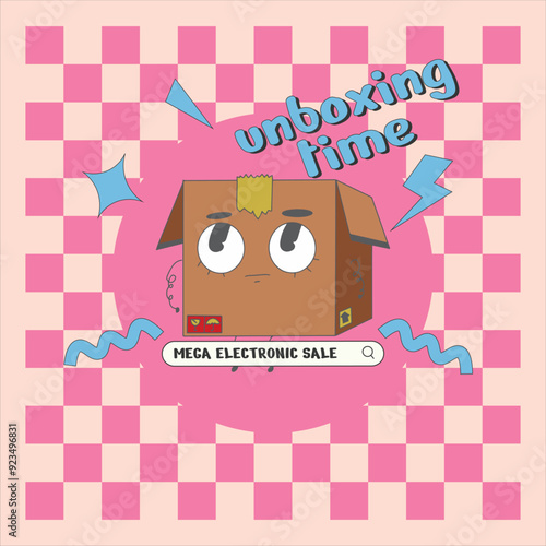 unboxing time vector design sale