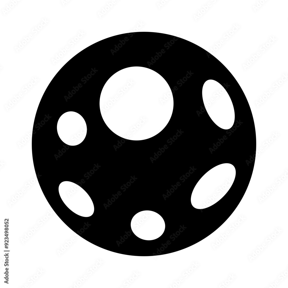 Fototapeta premium Moon icon vector. Celestial Moon illustration sign. Retro Moon symbol or logo.