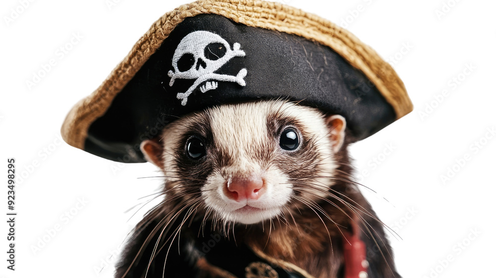 ferret dressed as a pirate transparent background ferret dressed as a pirate transparent background