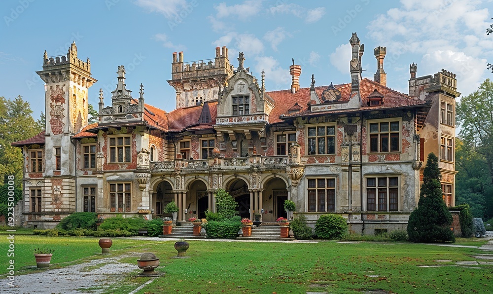 Fototapeta premium castle architecture building outdoors.