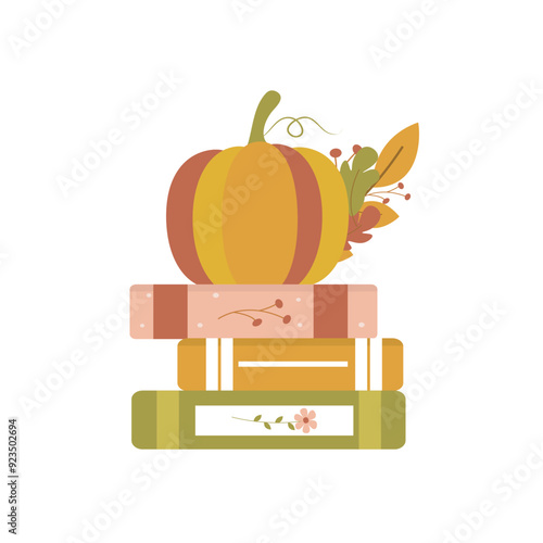 Books with Pumpkin
