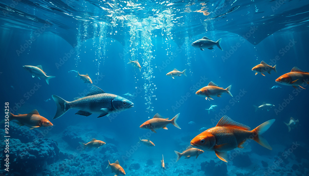 Fototapeta Fish Swimming Underwater Marine Ocean Beauty of Nature