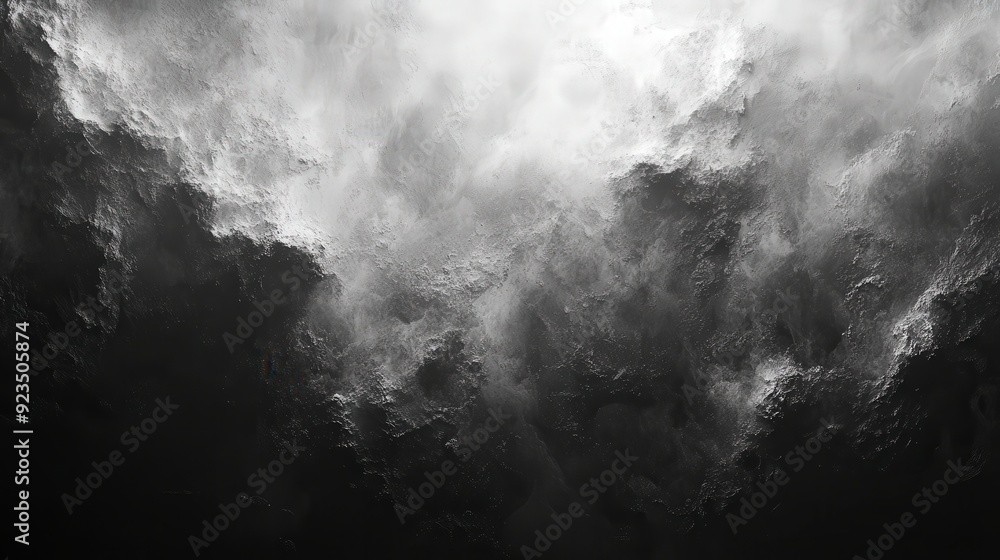 Fototapeta premium Dramatic storm clouds fill the dark sky during an intense tempest, creating a powerful and moody atmosphere.