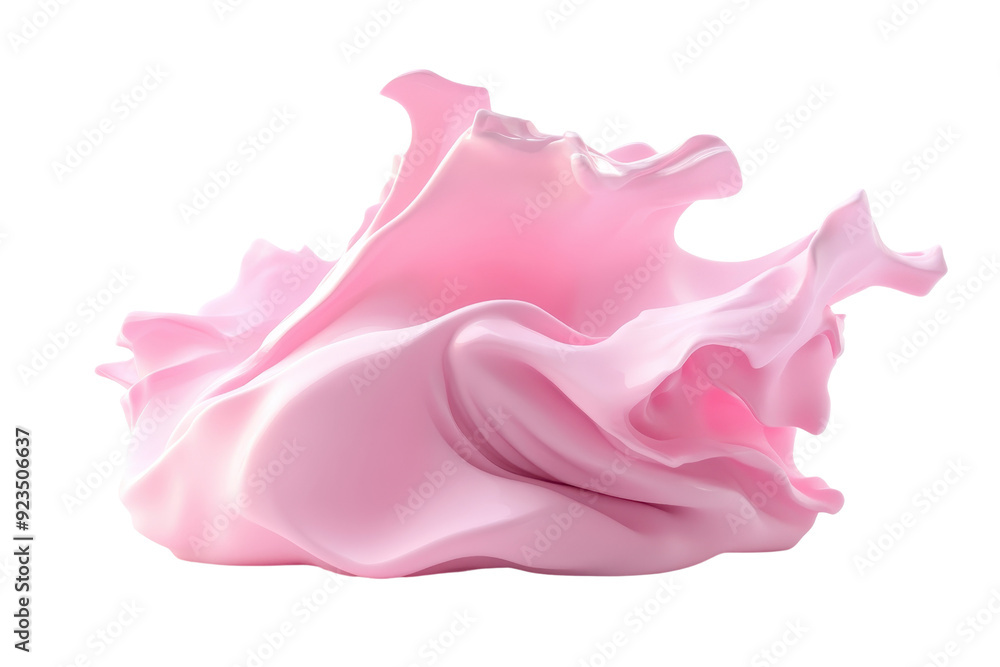 Elegant pink fabric wave abstract, fluid form, showcasing delicate, dynamic motion and soft texture. Captured in high-resolution detail. Elegant pink fabric wave abstract, fluid form, showcasing delicate, dynamic motion and soft texture. Captured in high-resolution detail.