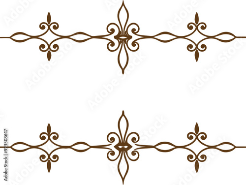 Dividers thin line elements set. Border underline for text page, book, invitation, wedding card, certificate, menu