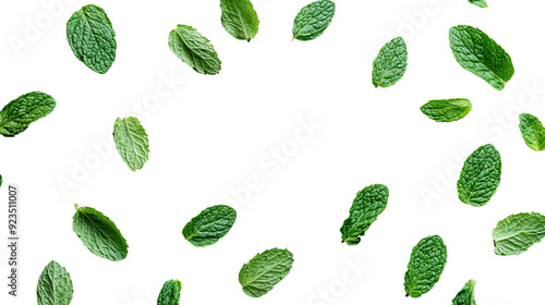 Mint leaves transparent background