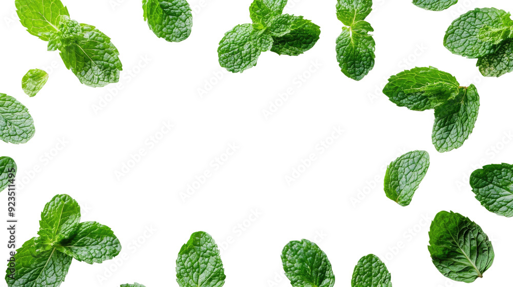 Mint leaves transparent background Mint leaves transparent background