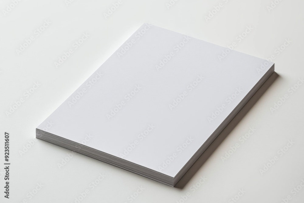 Blank A4 Paper Mockup on Isolated Background created with Generative AI Blank A4 Paper Mockup on Isolated Background created with Generative AI