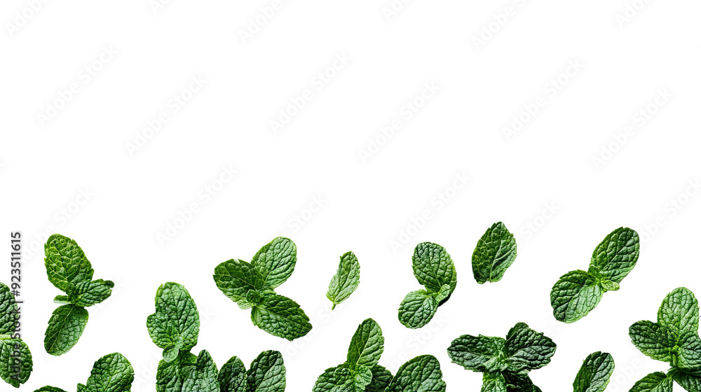 Mint leaves transparent background Mint leaves transparent background