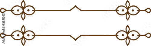 Dividers thin line elements set. Border underline for text page, book, invitation, wedding card, certificate, menu
