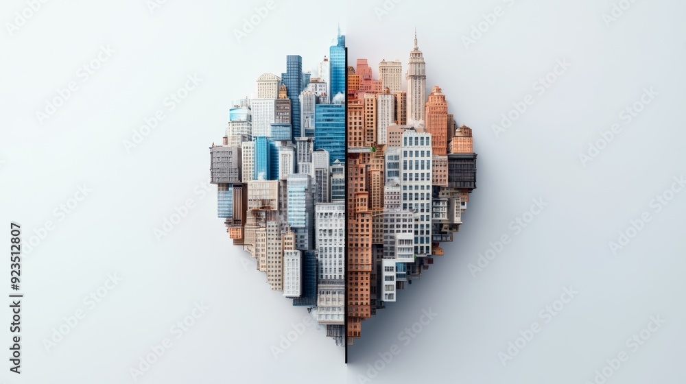 Economic Disparity Dividing Urban Skylines - A Conceptual Illustration of Wealth Gap and Policy Impact Economic Disparity Dividing Urban Skylines - A Conceptual Illustration of Wealth Gap and Policy Impact