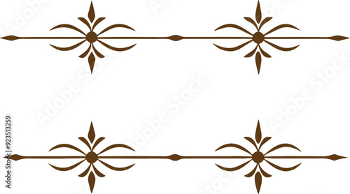 Dividers thin line elements set. Border underline for text page, book, invitation, wedding card, certificate, menu