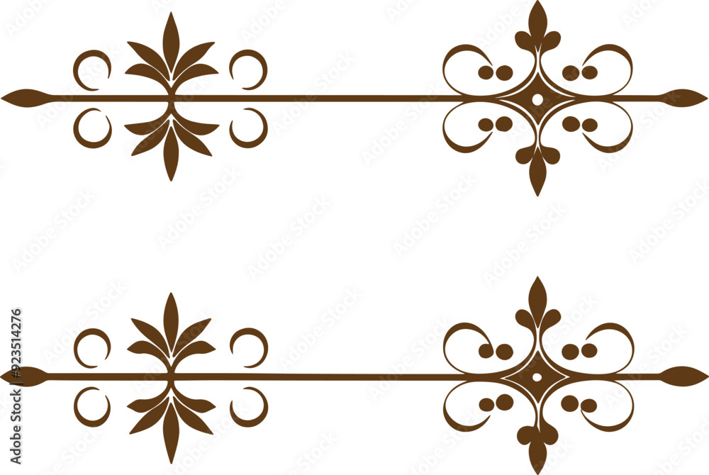 Dividers thin line elements set. Border underline for text page, book, invitation, wedding card, certificate, menu Dividers thin line elements set. Border underline for text page, book, invitation, wedding card, certificate, menu
