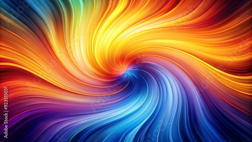 Vibrant gradient background with a mesmerizing swirl of colors, ranging from deep blues and purples to bright oranges and yellows, perfect for digital designs.