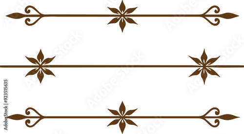 Dividers thin line elements set. Border underline for text page, book, invitation, wedding card, certificate, menu