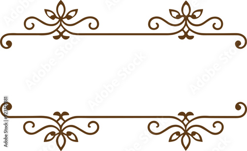 Dividers thin line elements set. Border underline for text page, book, invitation, wedding card, certificate, menu