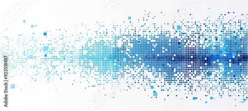 Abstract blue pixel grid background