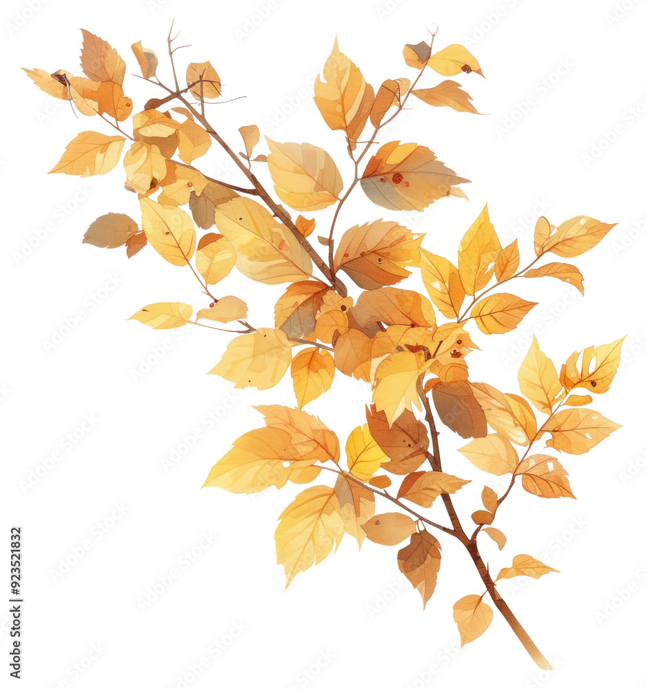 PNG Autumn branch, transparent background PNG Autumn branch, transparent background