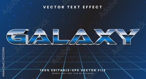 Galaxy editable text effect Template suitable for galaxy concept