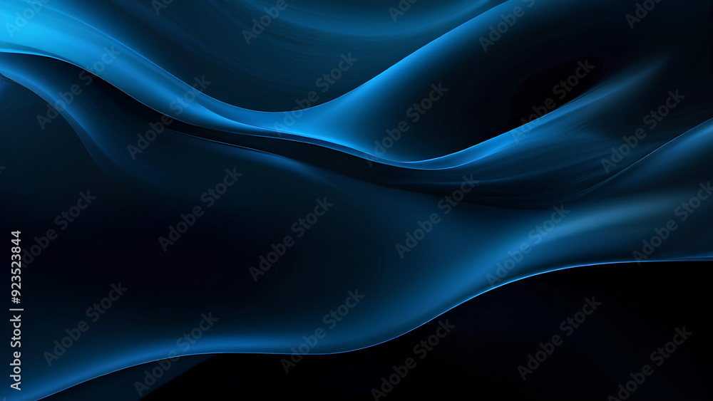 Dark Blue Black Abstract Gradient Background with Grain Texture Dark Blue Black Abstract Gradient Background with Grain Texture