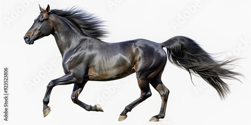 Horse, Arabian racehorse, horse, front view, highlighted on white, transparent background png