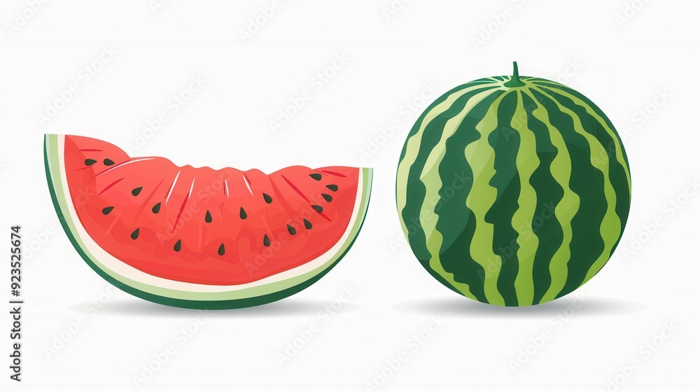 Fresh sweet ripe watermelon closeup view Fresh sweet ripe watermelon closeup view