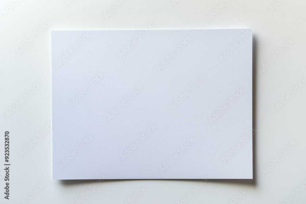 Blank A4 Paper Mockup on Isolated Background created with Generative AI Blank A4 Paper Mockup on Isolated Background created with Generative AI