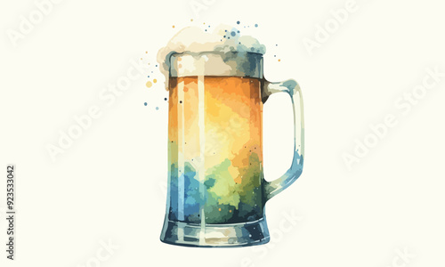 mug beer, beer mug, free drink, watercolor mugs of beer, alcohol drinks, hand drawn, watercolor mugs of beer, watercolor beer mug