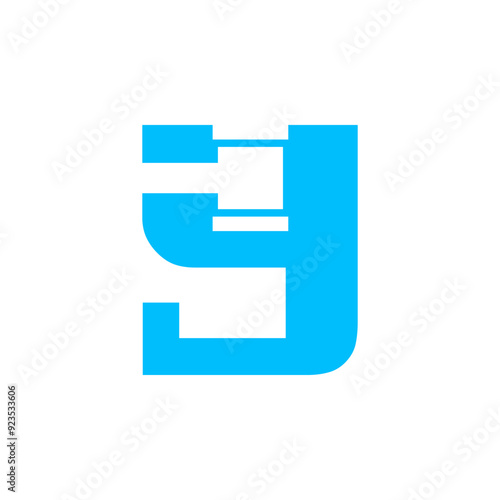 Free Download vector logo font, initials, and letter, with a negative effect of the judge's hammer as a symbol of justice - GFXLoad
