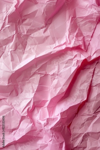 Wallpaper Mural Crumpled pink paper texture, close up view. Abstract vertical background Torontodigital.ca