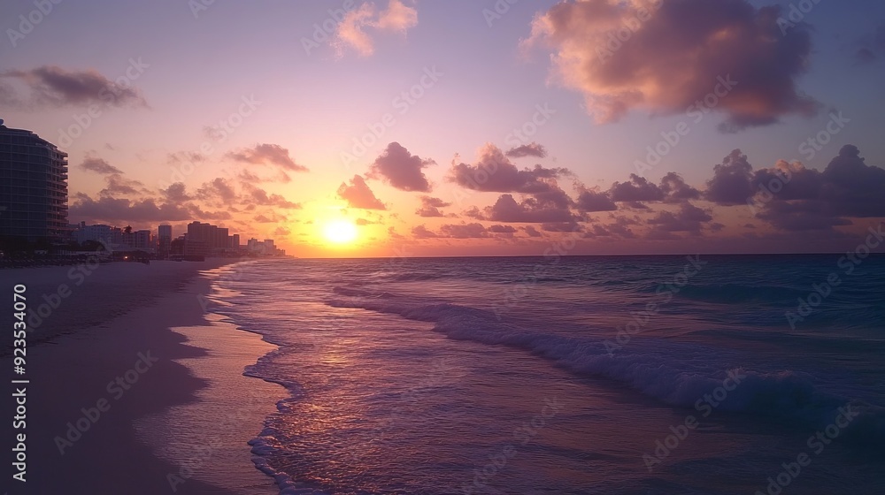 Fototapeta premium Tranquil Sunset at the Beach