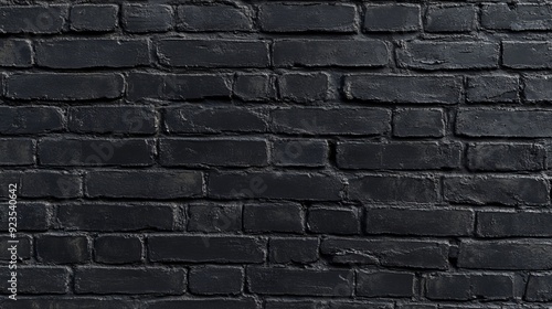 Textured Black Brick Wall