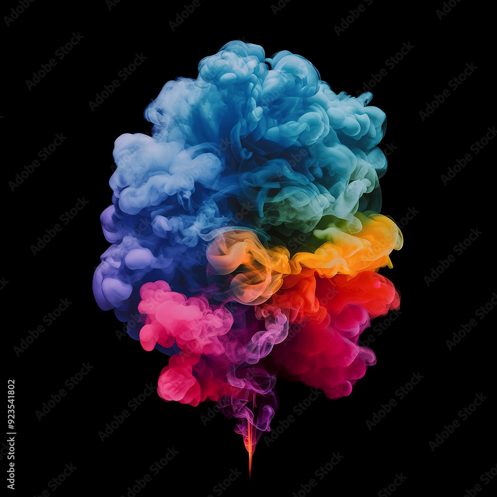 abstract multi colors ink and paint smoke from down to up, high quality vivid colors, black background, illustration,Rainbow paint splash,Bright Rainbow splash vectors abstract multi colors ink and paint smoke from down to up, high quality vivid colors, black background, illustration,Rainbow paint splash,Bright Rainbow splash vectors