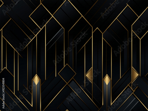Dark black mosaic backgroun...