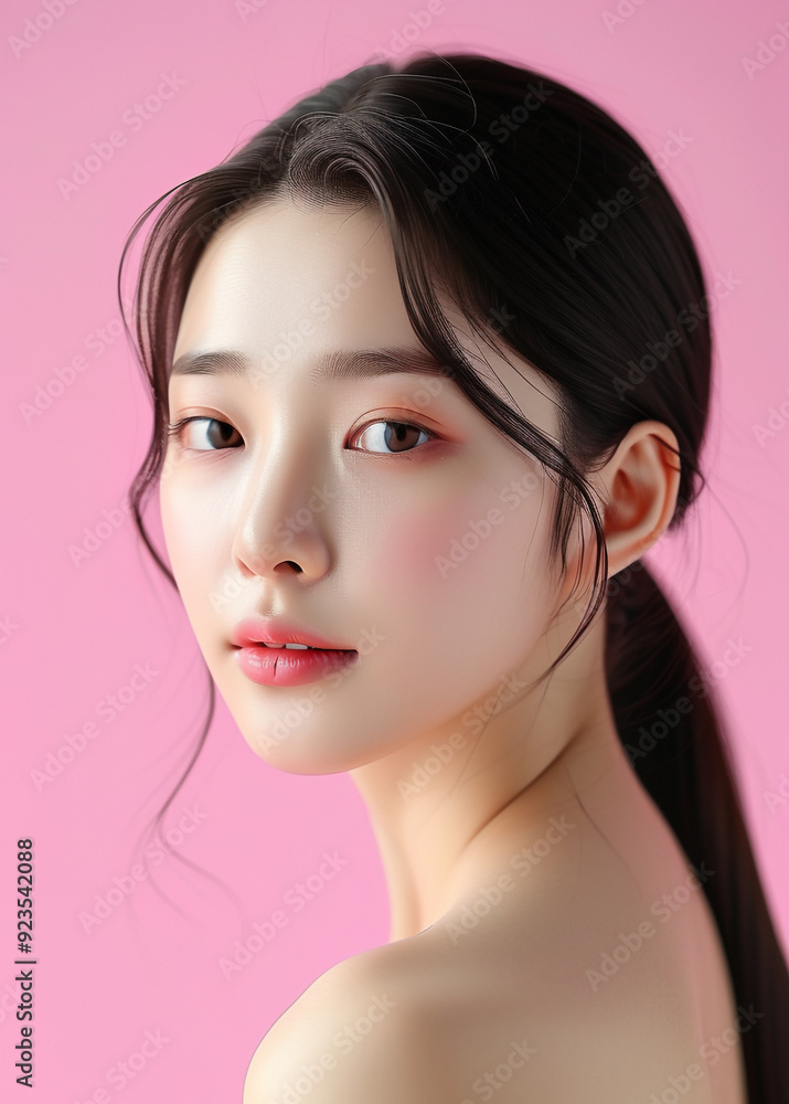 beautiful woman with white and smooth skin, suitable for beauty model advertisements beautiful woman with white and smooth skin, suitable for beauty model advertisements