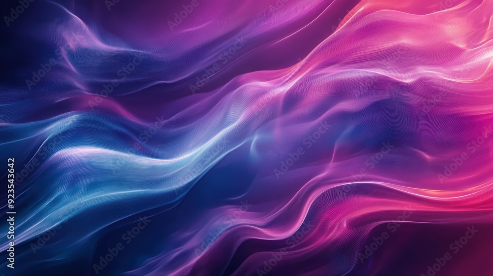 Obraz premium abstract red and blue wavy background. 3d render illustration