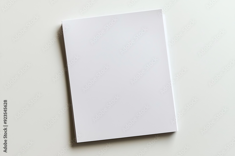 Blank A4 Paper Mockup on Isolated Background created with Generative AI Blank A4 Paper Mockup on Isolated Background created with Generative AI