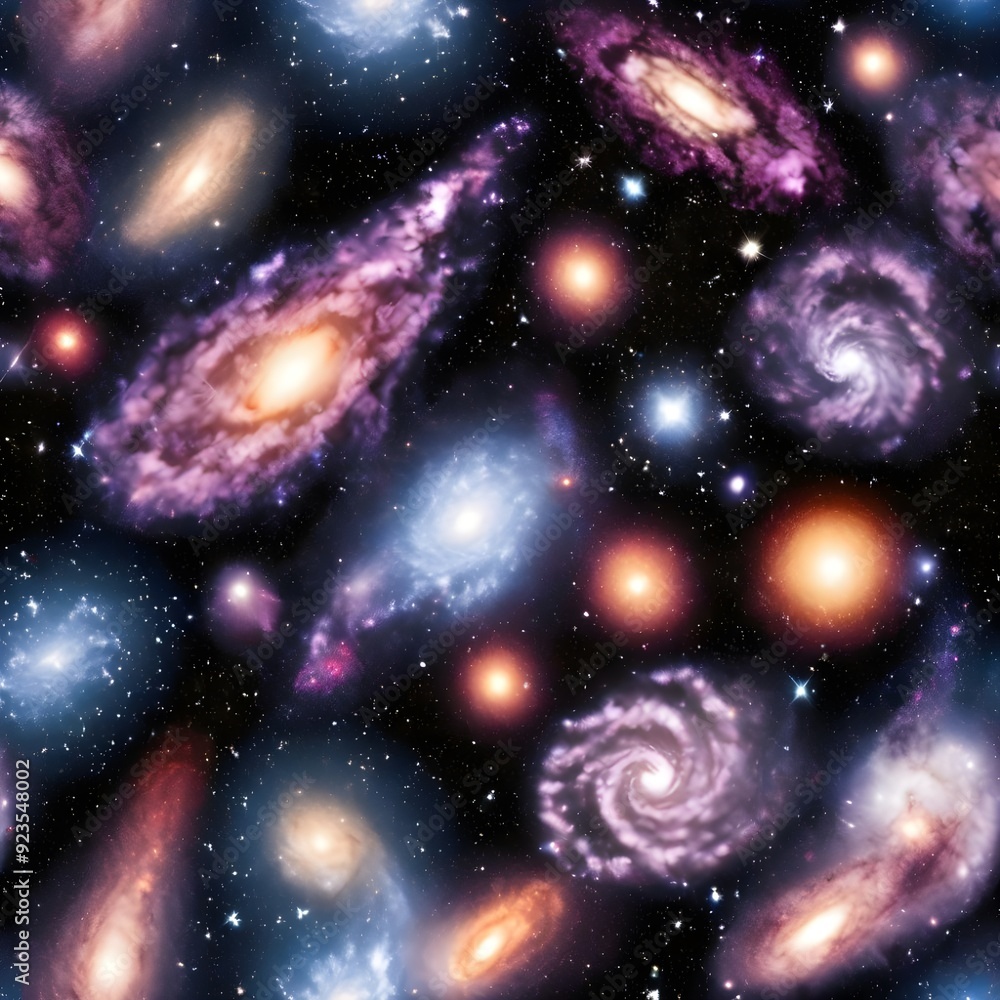 Fototapeta premium Allgning galaxies
