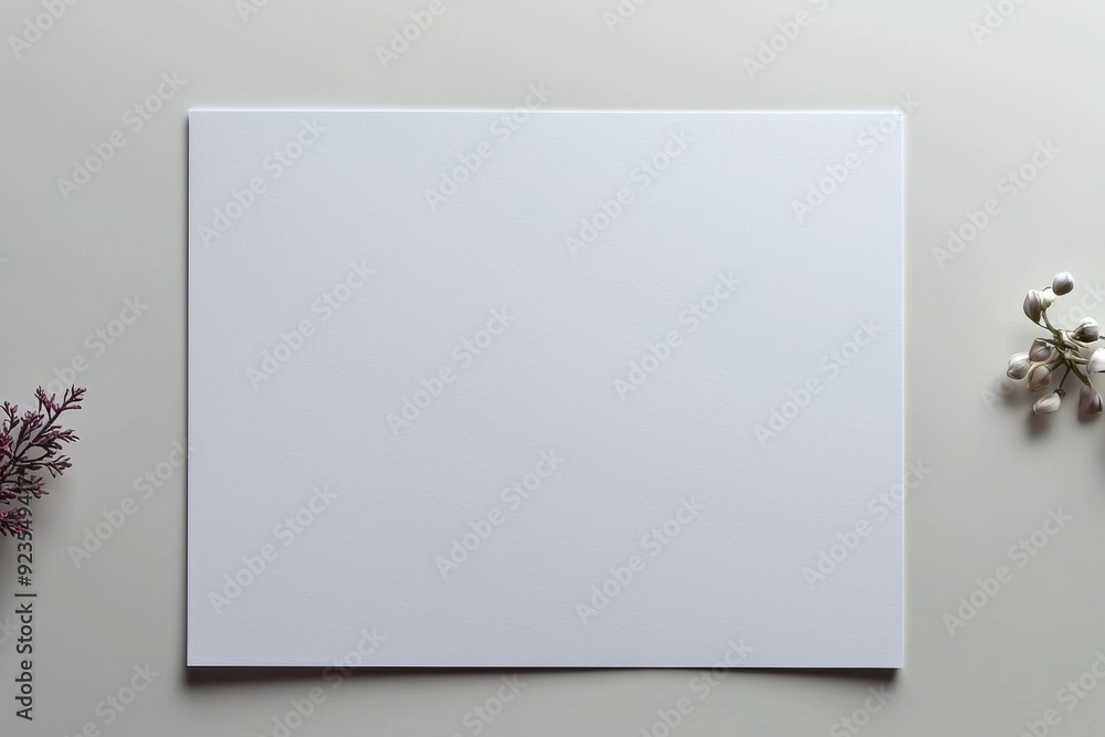 Blank A4 Paper Mockup on Isolated Background created with Generative AI Blank A4 Paper Mockup on Isolated Background created with Generative AI